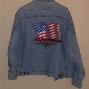Vintage Harley Davidson Café Jean jacket